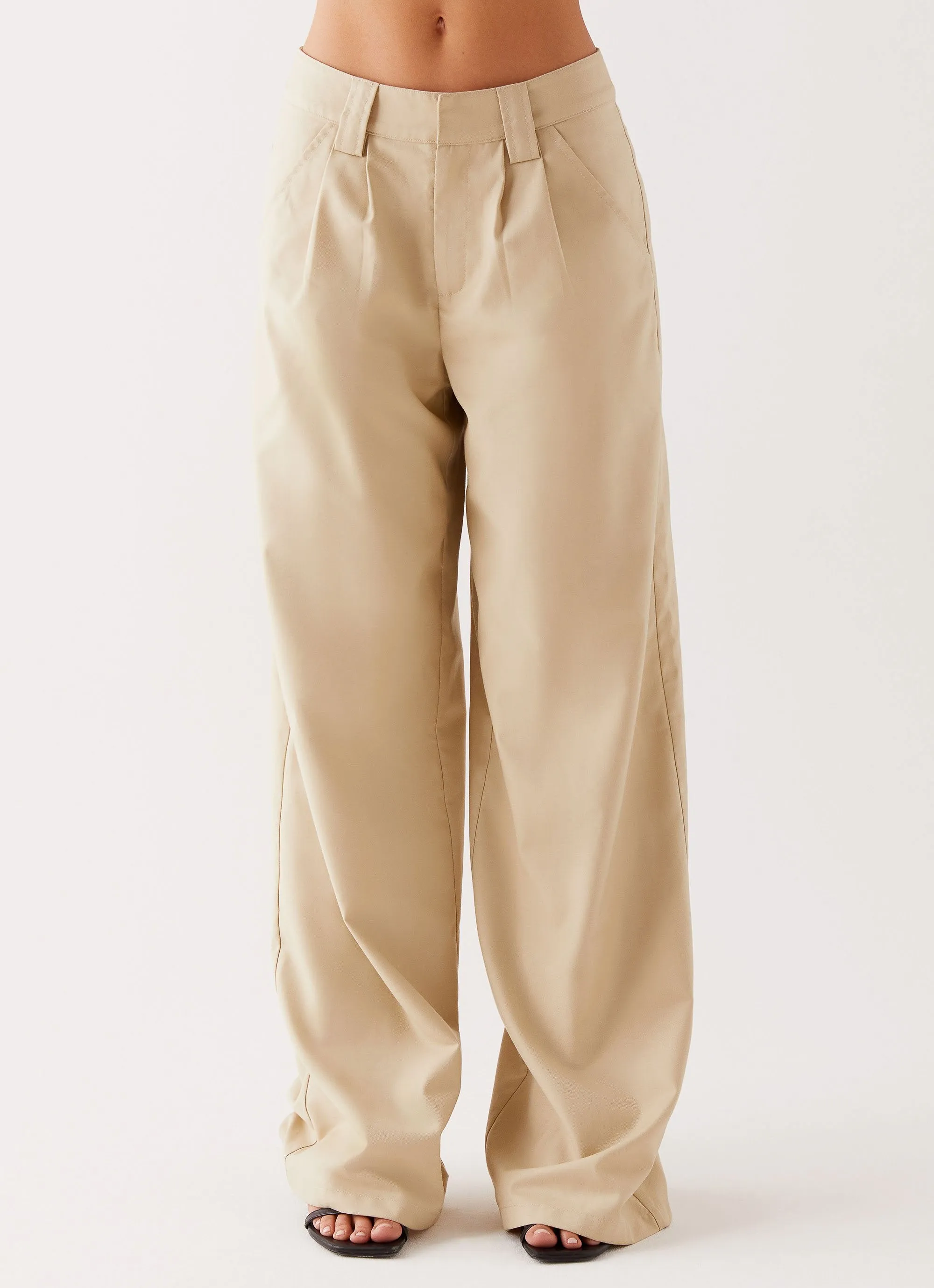 Siena Style Tailored Pants - Beige