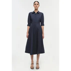 Simkhai Jazz Pintuck Midi Dress Midnight