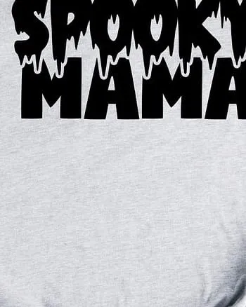 Spooky Mama Short Sleeve Graphic Tee | Heather Grey