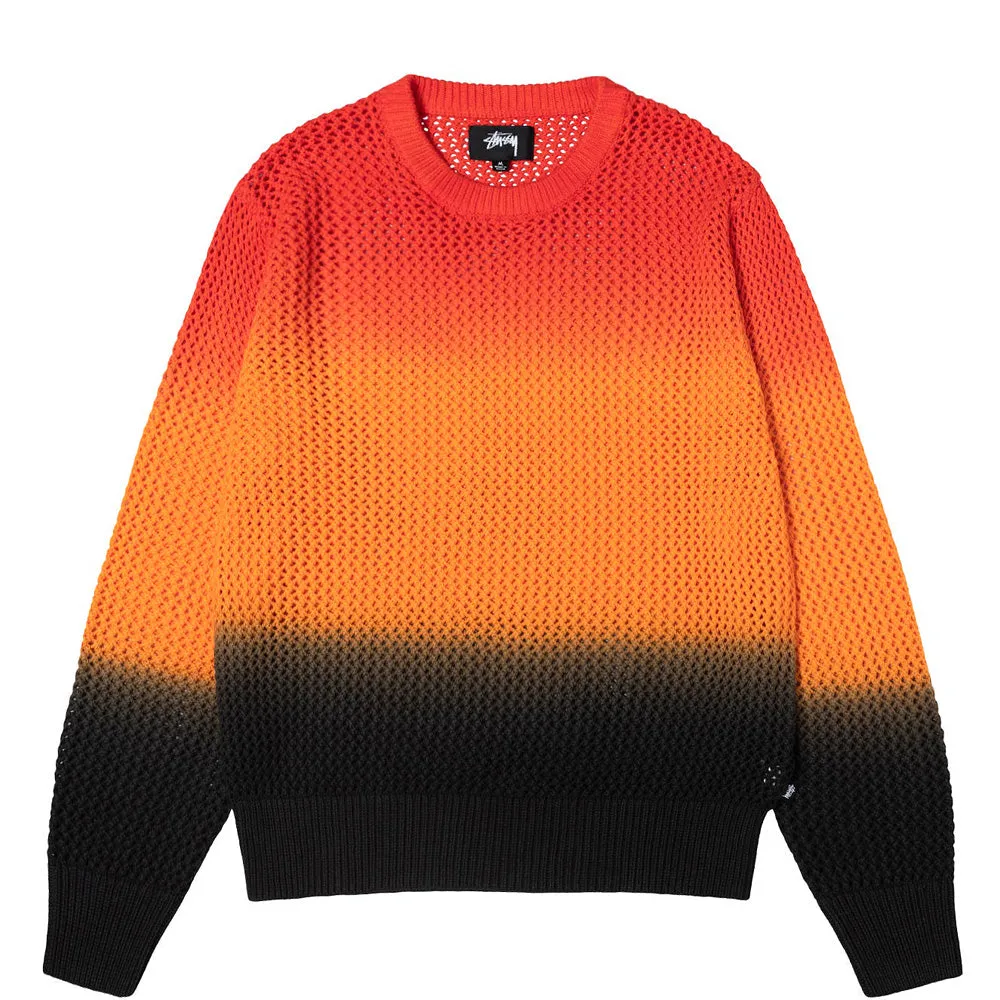 STÜSSY PIG. DYED LOOSE GAUGE SWEATER // LAVA