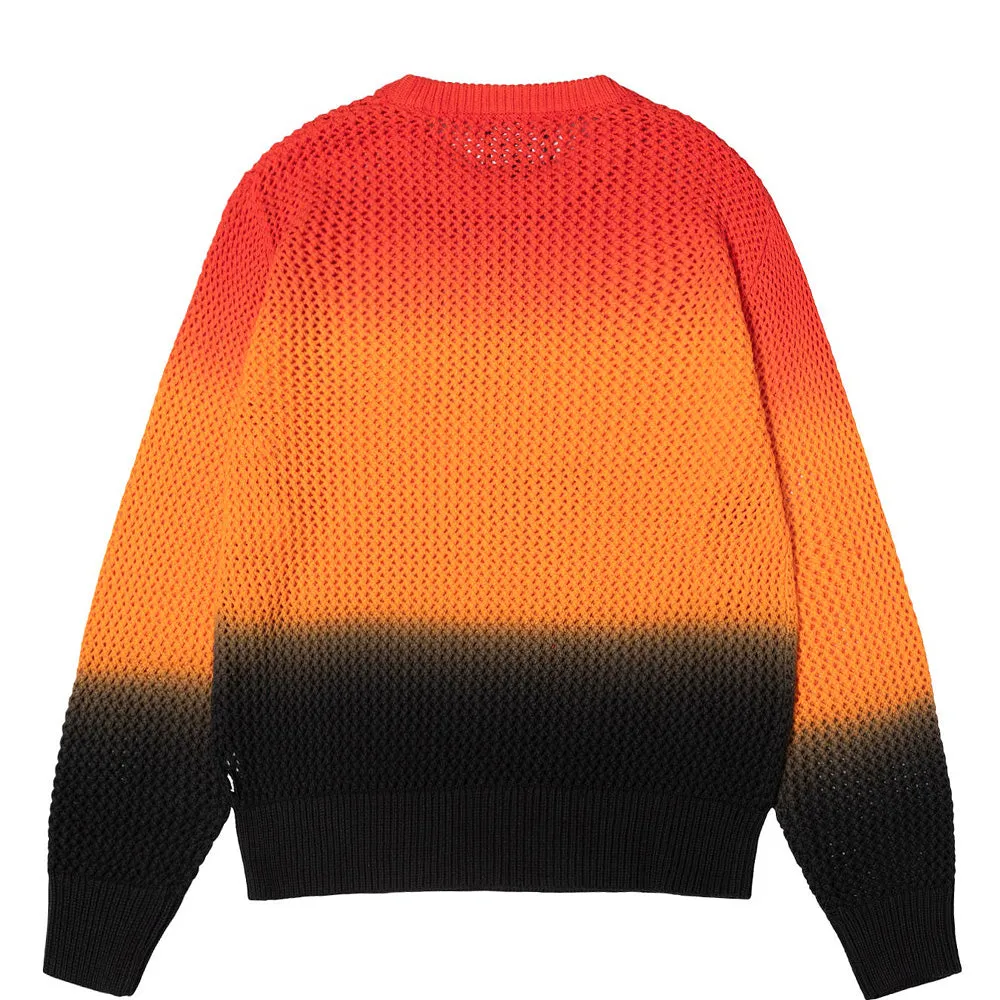 STÜSSY PIG. DYED LOOSE GAUGE SWEATER // LAVA