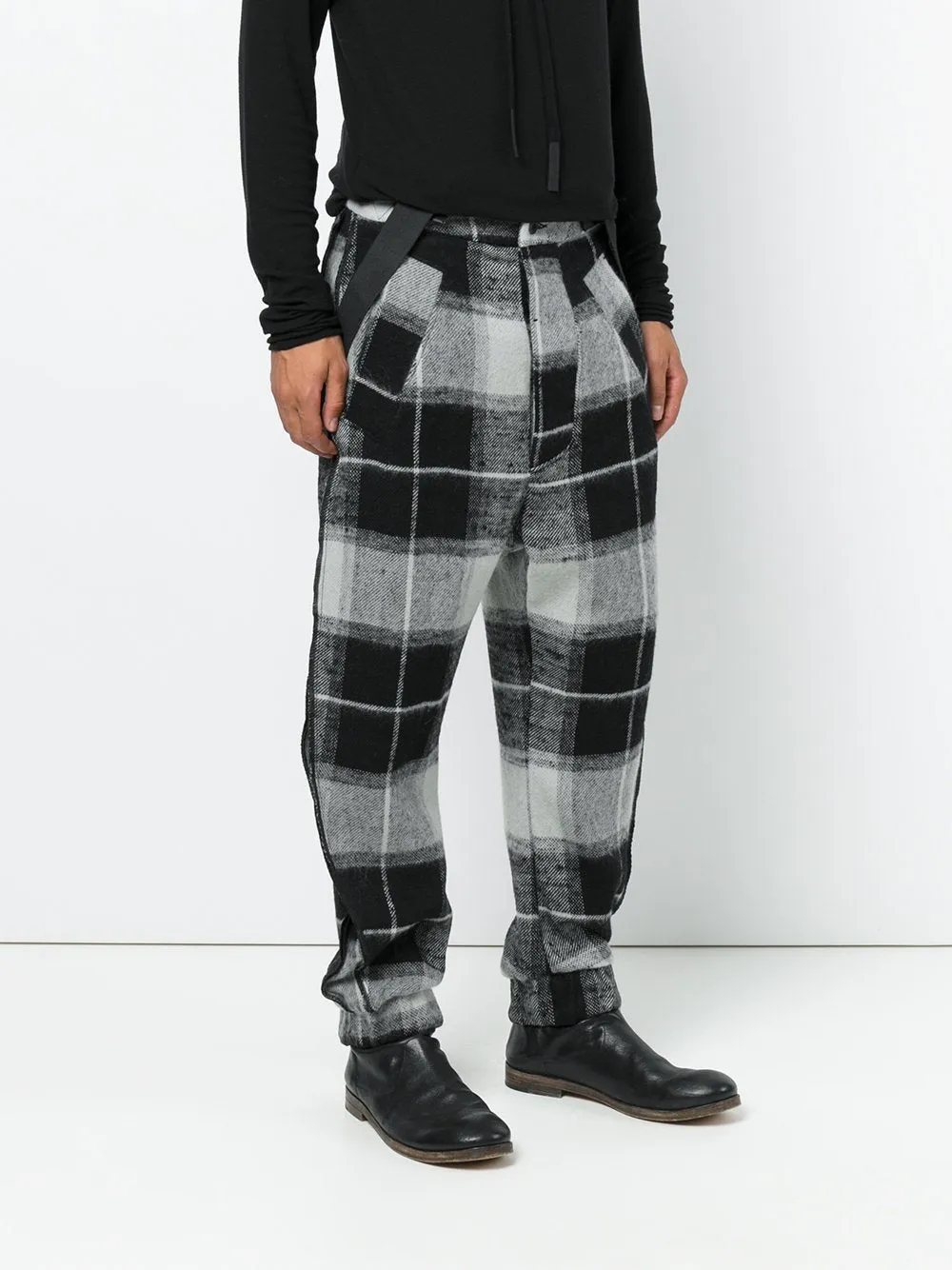 Suspender Drop Crotch Trousers