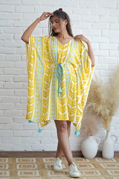 Sweet Swrills Hand Block Printed Kaftan