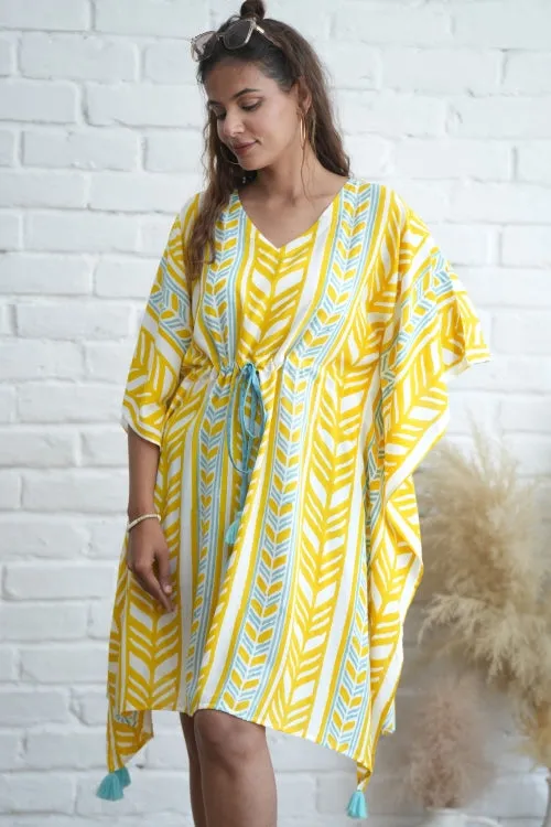 Sweet Swrills Hand Block Printed Kaftan