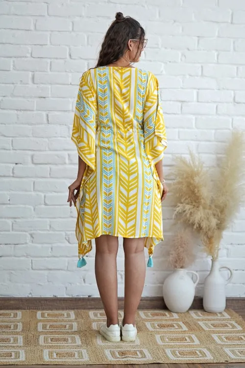 Sweet Swrills Hand Block Printed Kaftan