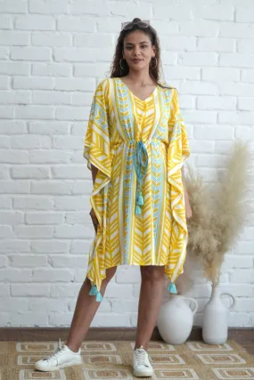 Sweet Swrills Hand Block Printed Kaftan