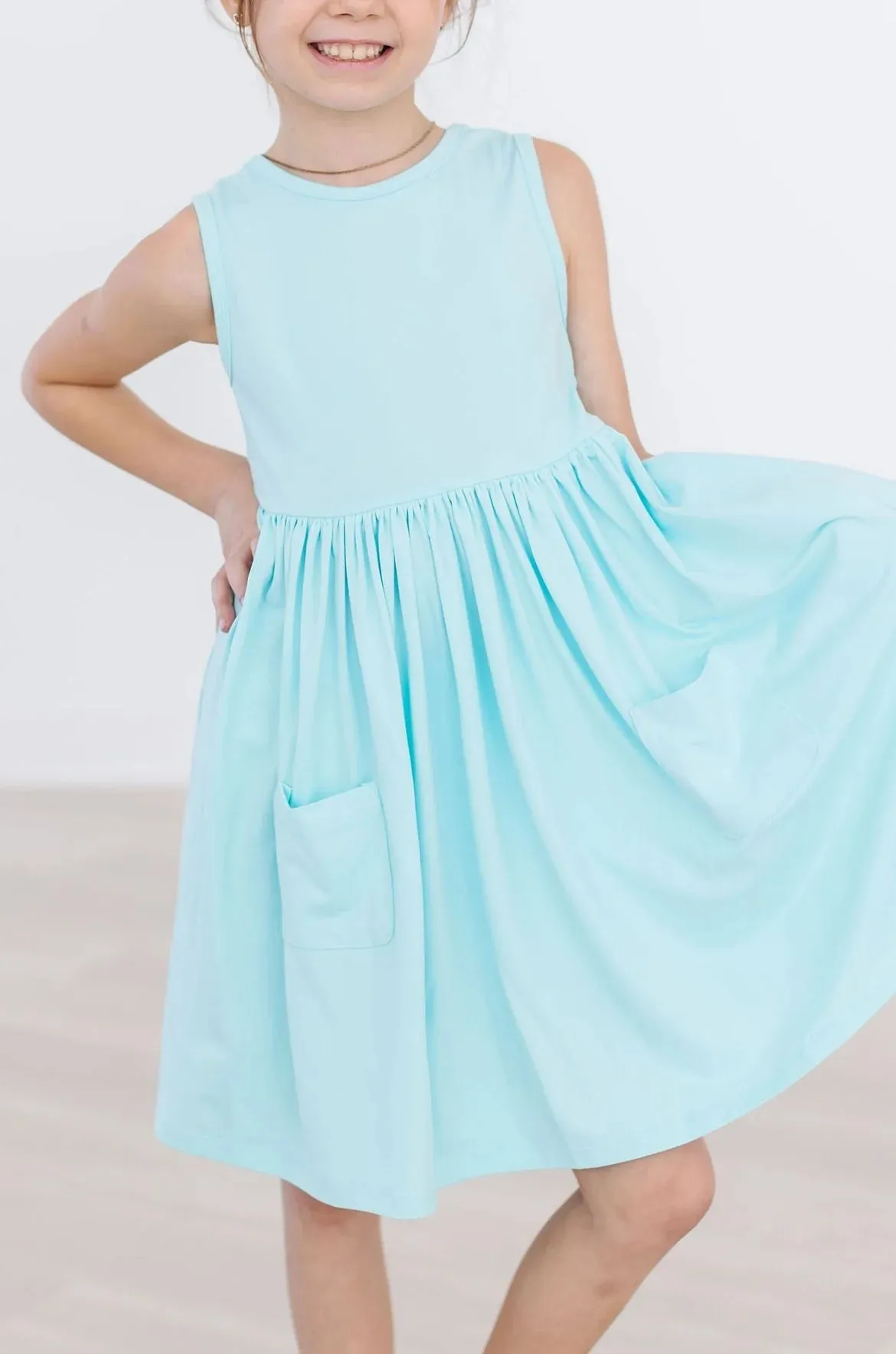 Tank Twirl Dress - Aqua