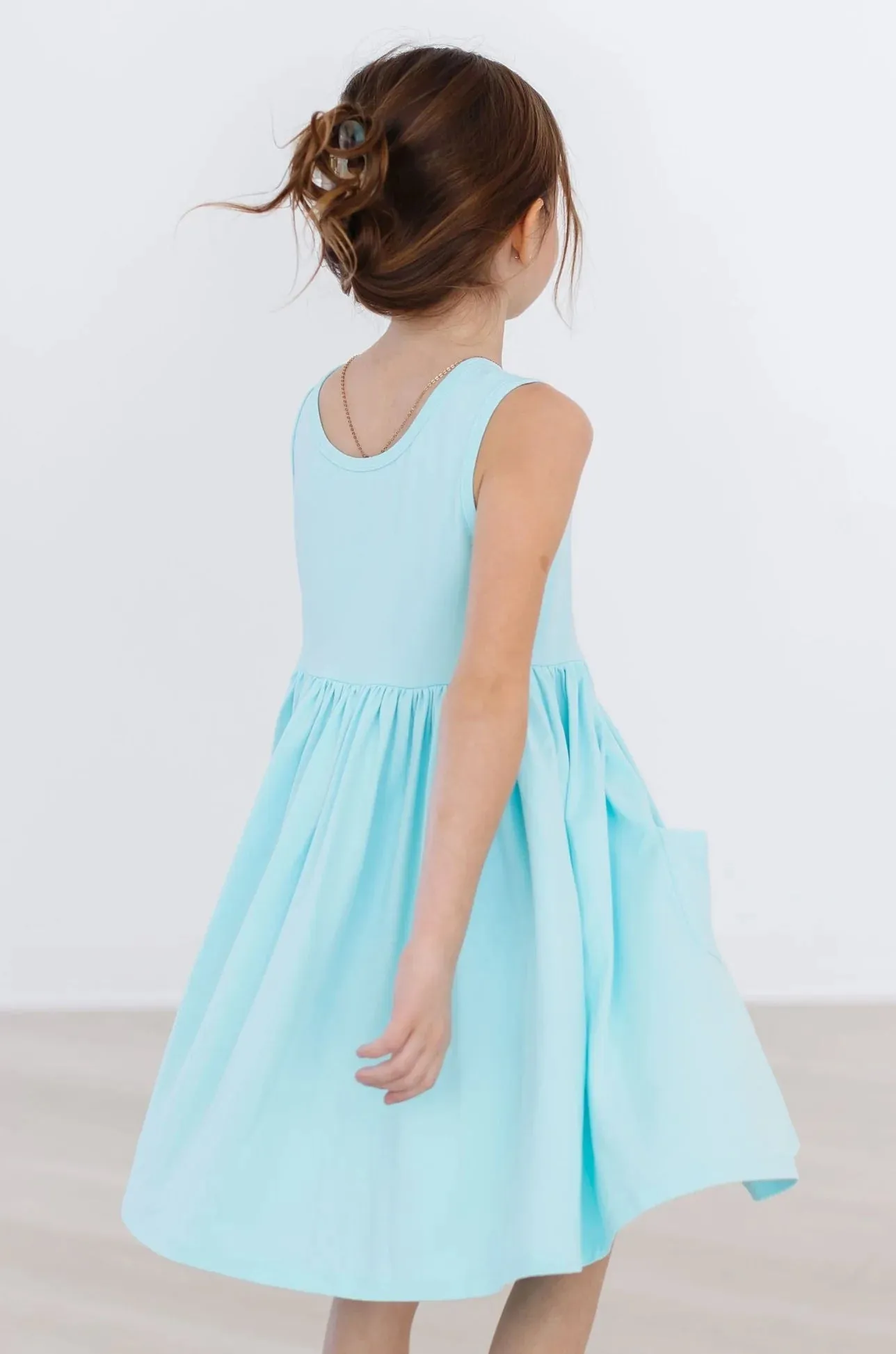 Tank Twirl Dress - Aqua