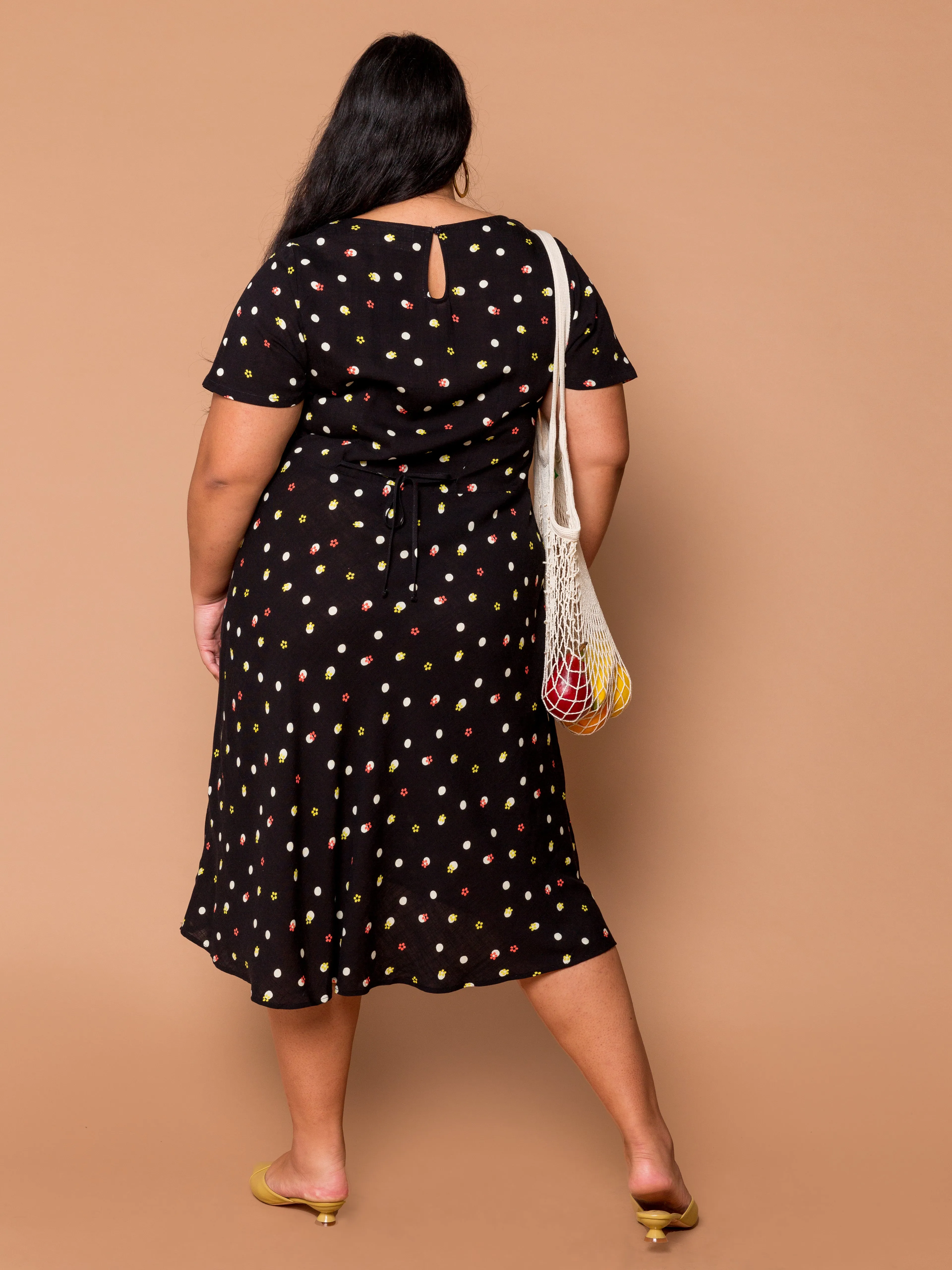 THE EVERYDAY RUCHED DRESS - Delia Dot