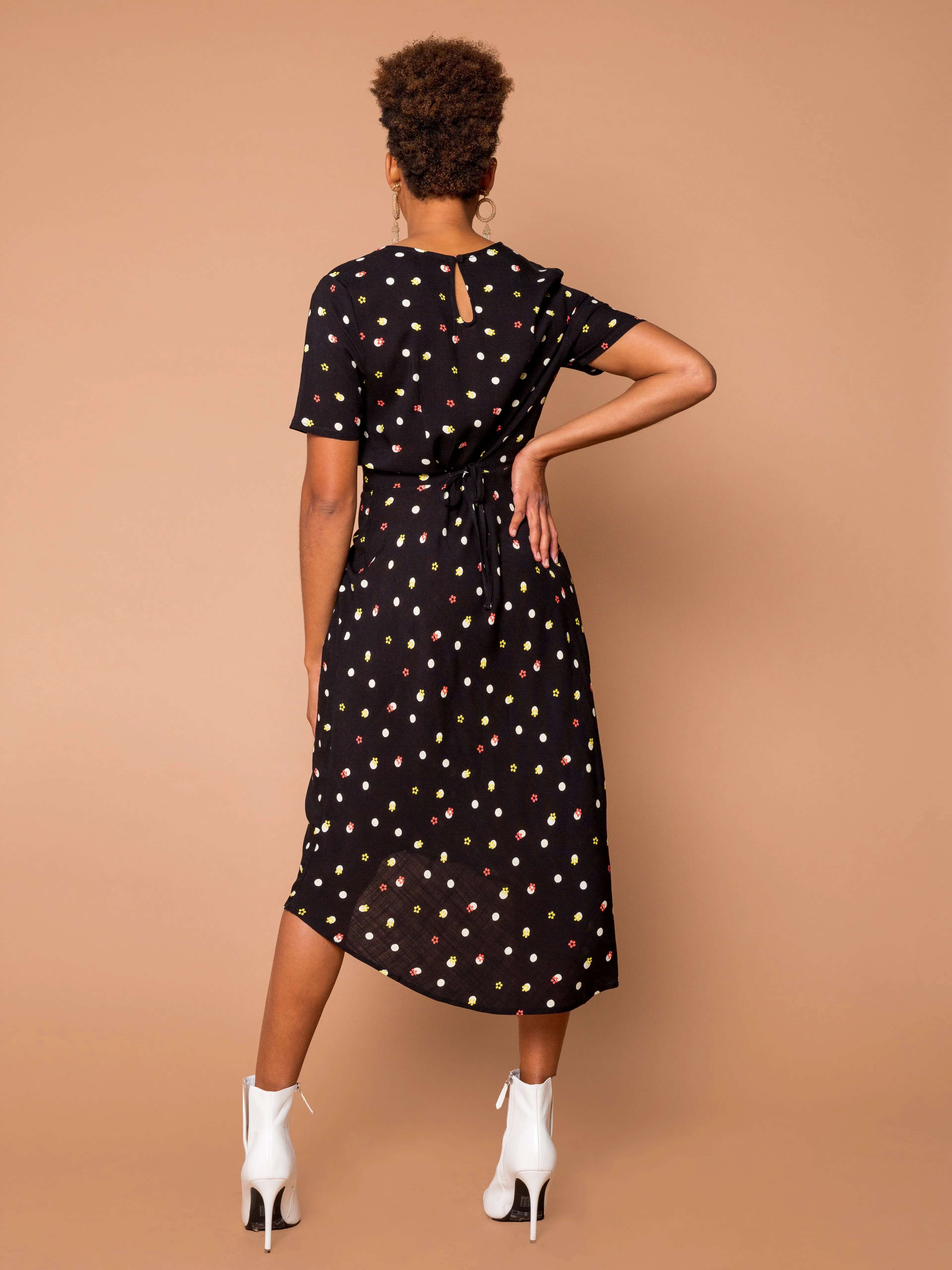 THE EVERYDAY RUCHED DRESS - Delia Dot