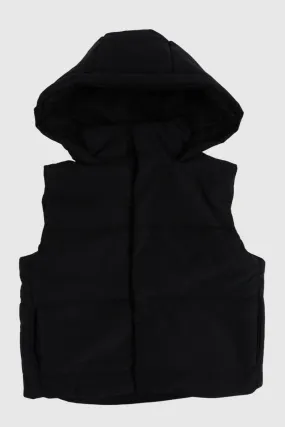 Unisex Black Puffer Vest