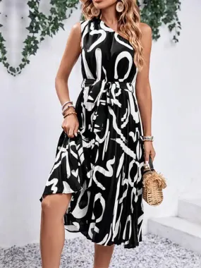 Women’s new letter print off-shoulder dress