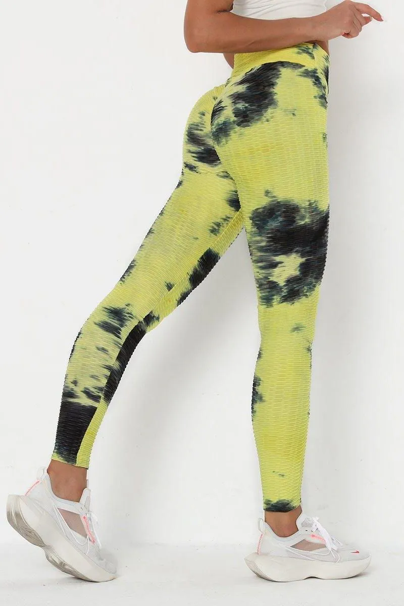 Yellow black Yoga Pants