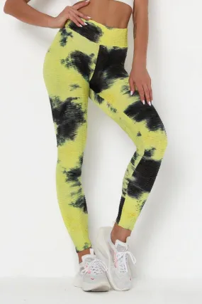 Yellow black Yoga Pants